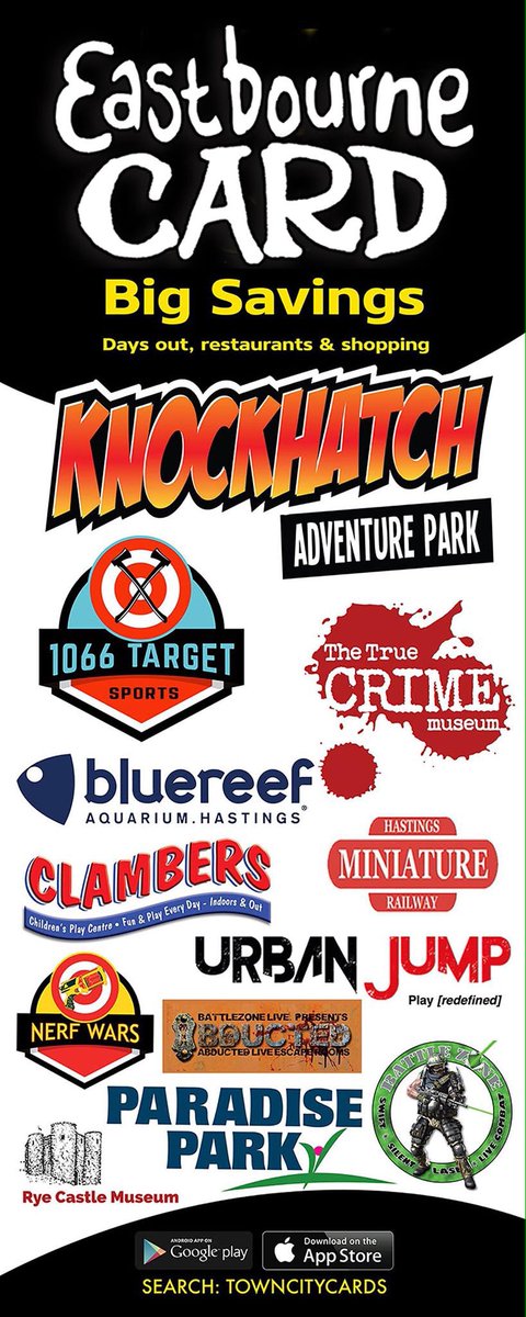 Big savings with the Eastbourne Card! Buy now from towncitycards.com/cards