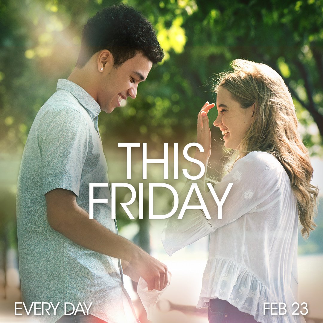 The love story of a generation hits theaters THIS FRIDAY! From the director of @TheVowMovie comes @_EveryDayMovie. Get your tickets here: bit.ly/EveryDayTix #EveryDayMovie