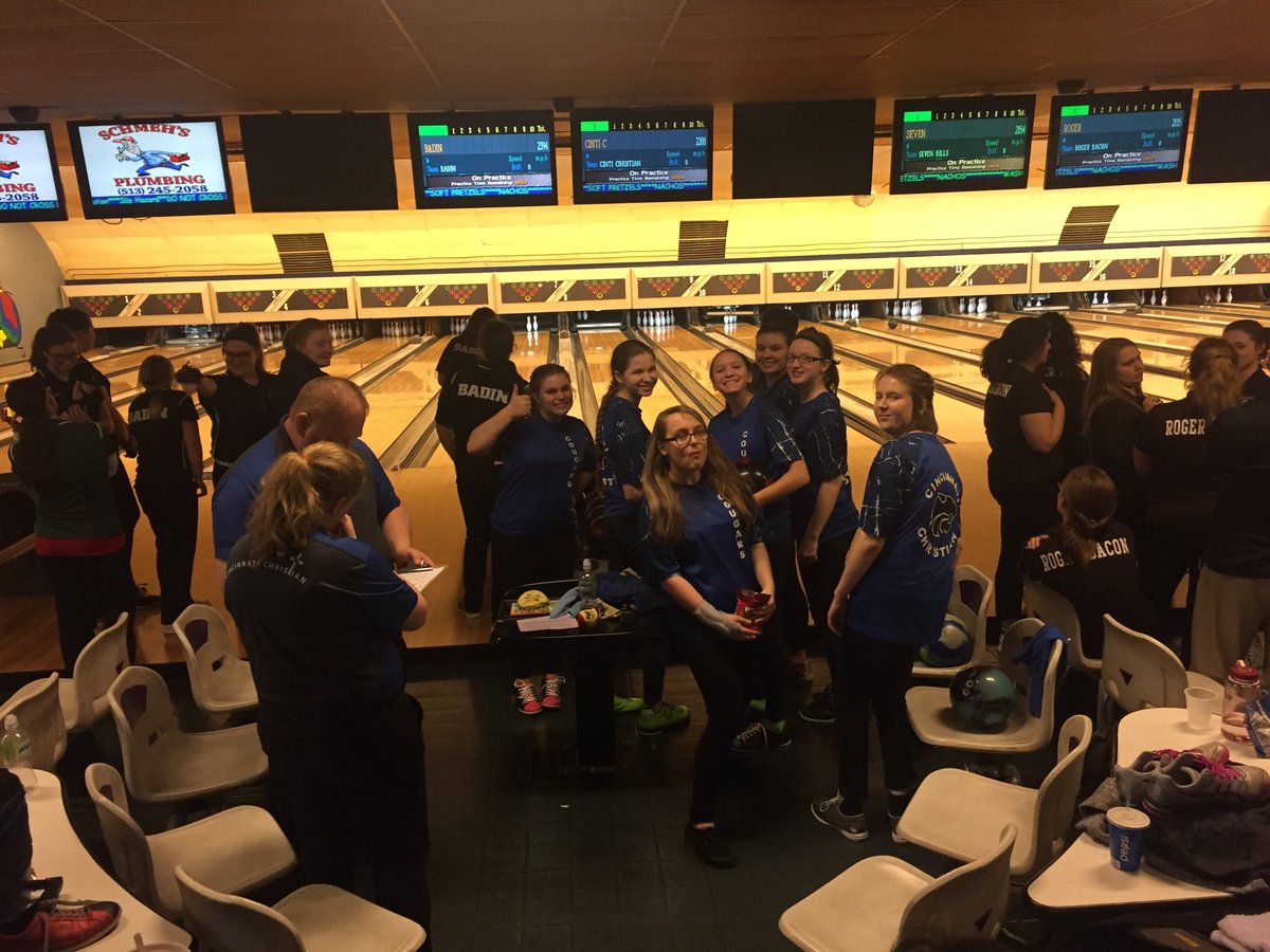 GoCCSCougars's tweet photo. Girls varsity bowling team in 2nd place at sectionals. Go Cougars! https://t.co/y5d4upUpqA