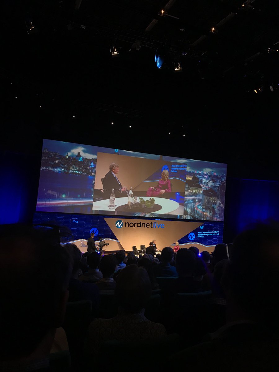 PerSvanstrm's tweet photo. Wallenberg gästar #nordnetlive https://t.co/Qz5ZEq5VGS