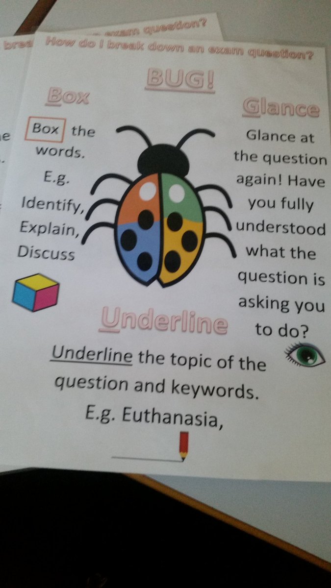 Miss_Sadler_RE's tweet photo. Great department meeting last night that addressed alevels exams technique based on ocr feedback. BUG was born @uob_re @GeorgeDixonAcad #A3poster #standard8 https://t.co/kGIVUvGWOd