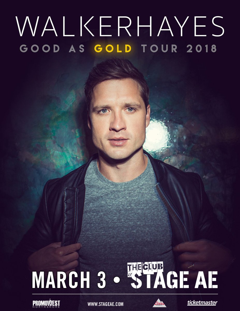 Stage_AE's tweet photo. TWO WEEKS til @walkerhayes Good As Gold Tour in The Club at Stage AE on March 3rd! Tickets are available via Ticketmaster: https://t.co/64bhENZQXt https://t.co/65U4lO1O5n