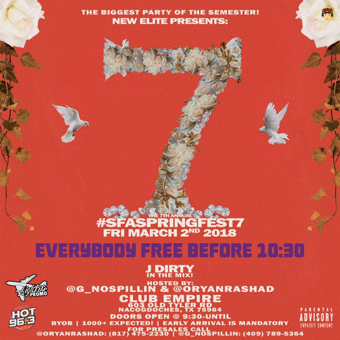 Dominique_Tho's tweet image. Bring yo friends..cousins &amp;amp; nem out!! It’s gon be too live! Ya heard! #SFASpringfest7 #TheFinal4