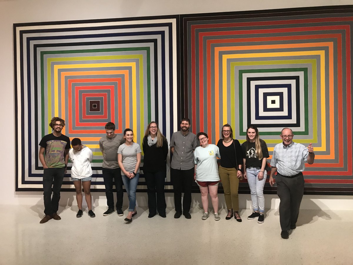 creativecampus's tweet photo. In the afternoon of day 2, CC Fellows visited @nsuartmuseum to see "Frank Stella: Experiment and Change." What an amazing exhibit and a great way to end our trip! https://t.co/0CvuoCJcuz