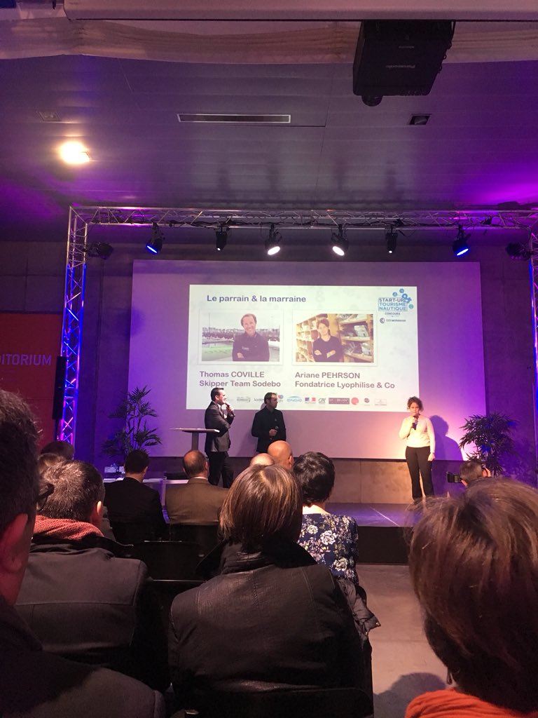 #StartupNautique le mot du parrain et de la marraine avec Thomas Coville et <a href="/ariane_pehrson/">Ariane Pehrson</a> « le devoir de se sentir concerné et d’être acteur des projets » « celui qui gagne est celui à tenté le plus longtemps » #obstination #demainestdejameilleur