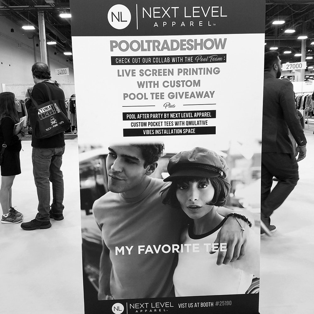 NextLevelTees's tweet photo. Thank you to everyone that came out to see us at @pooltradeshow
Special thanks to @erincosgroveofficial for modeling for us! Our tour dates & locations are on our site, come see us! #nextlevelapparel #pooltradeshow #madetoinspire #fashion https://t.co/Ikf0y0cntf