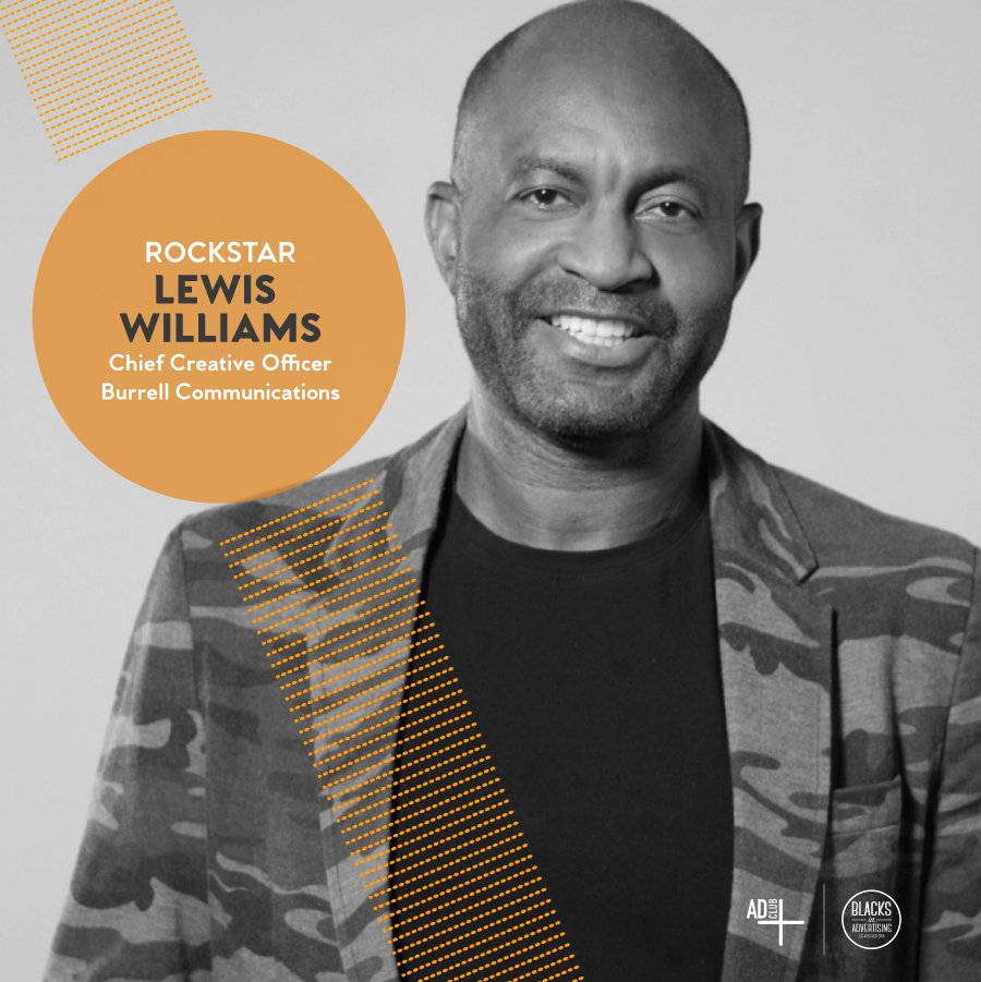 BLKSinADV's tweet photo. Lewis Williams, CCO of @Burrell_Comm, is a passionate, award winning creative leader and storyteller with extensive experience in total, ethnic and multicultural marketing. View his full profile here: https://t.co/GV441GqGFH Curated in partnership with @ADCLUBNY #BHM #BLKSINADV https://t.co/oy1nuYH9PJ