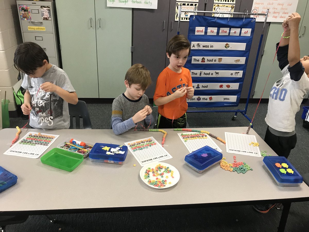 kinardmde's tweet photo. Hip Hip Hooray, it’s almost the 100th day! 💯 #mdelem #makingsets #Kindergarten @MDEJJordan https://t.co/yGg4NccUXV