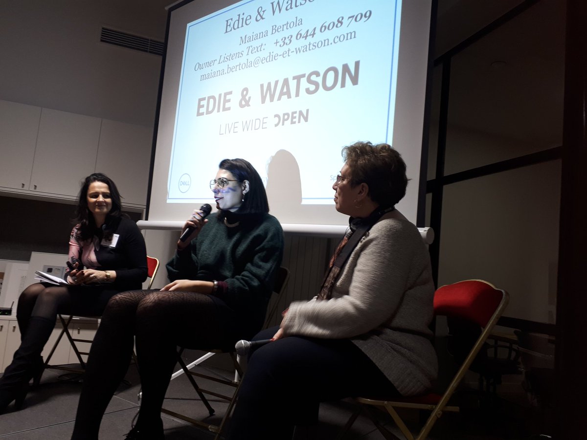 Super story and fun with <a href="/edie_et_watson/">Edie & Watson</a> #startup and <a href="/MaianaBertola/">Maiana</a> ! #DWEN @DellInnovators <a href="/SpringboardEnt/">Springboard Enterprises</a> #womenfundingwomen