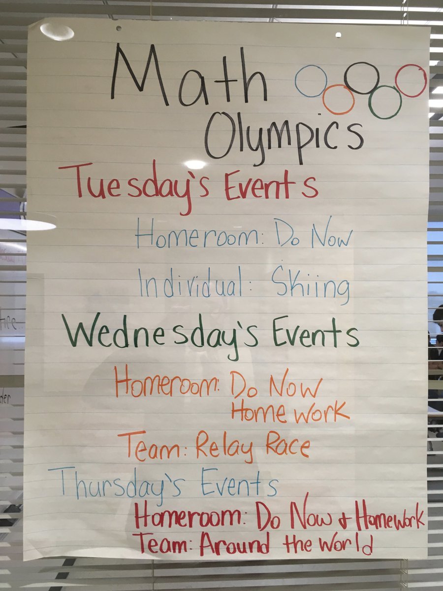 ClarkAve_CPS's tweet image. Juegos Olímpicos de Matemáticas! / Math Olympics! #chelsea2018 #winterolympics