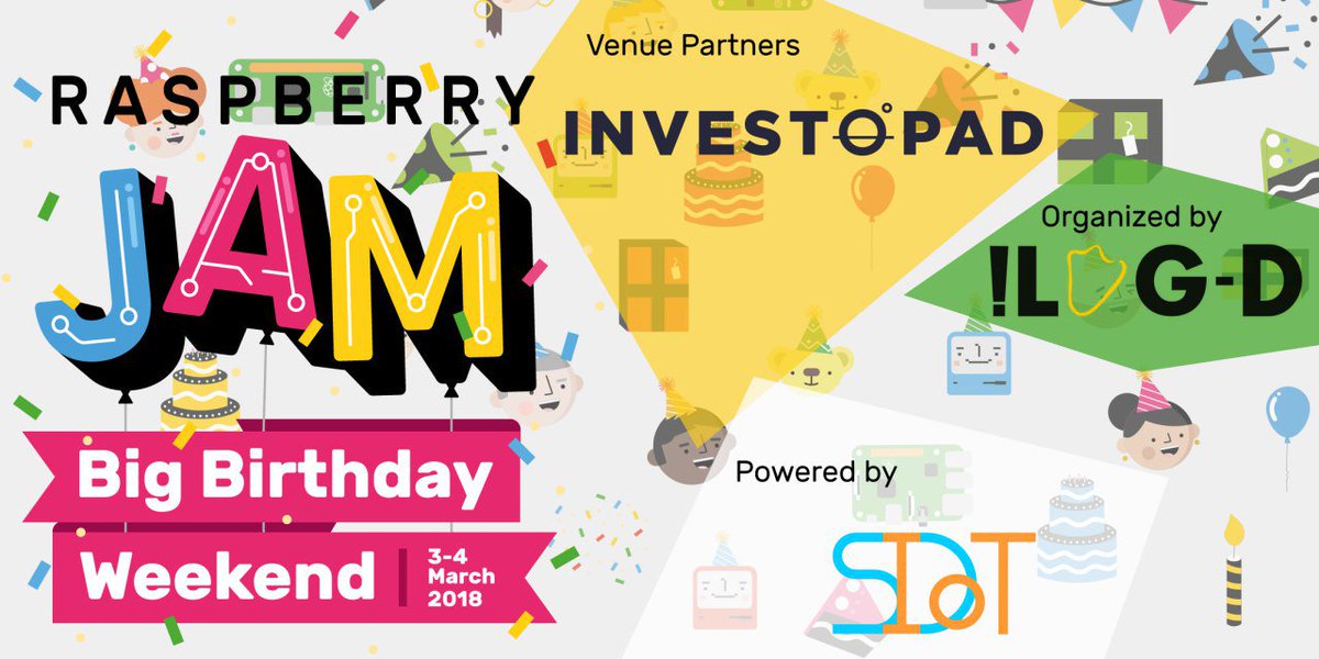 smartsdiot's tweet image. We&apos;re just over two weeks away from the Raspberry Jam 2018 Big Birthday Weekend. This time SDIOT is proud partner of the celebration organized by Indian Linux Users Group - Delhi (cont’d)
#RaspberryJam #RaspberryPi #SDIoT #P4ULab #saturdaymorning #Delhi