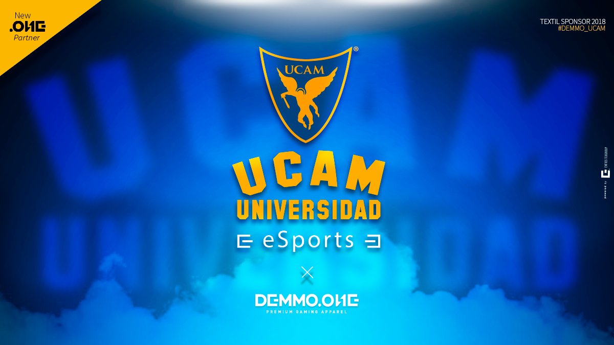 DEMMO_ONE's tweet photo. NEW PARTNER || Hoy os presentamos a nuestro nuevo partner @UCAMeSports!! 🎮 
Todo un referente en el mundo de los #eSports!! 🌟🔝

#premium #eSports #partner #apparel 💙💛 https://t.co/QpPCSkPirN