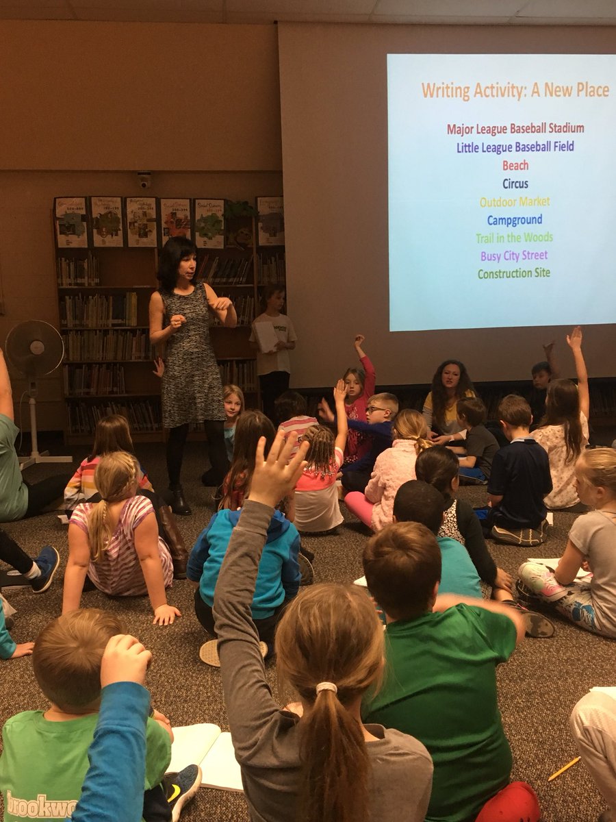 missmihelic's tweet photo. “The best advice I can give is to READ!” - @victoriajcoe #brookwoodreaders #authorvisit #fenwayandhattie @MrsKinney3rd @PattyKWard @brookwoodknabe https://t.co/gM5RR6GBVT