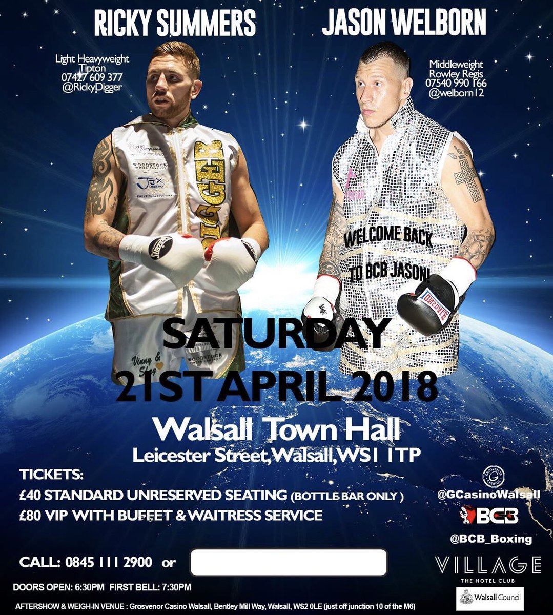 BCB_Boxing's tweet photo. ๐๐ฅ | #AtTheDouble @RickyDigger @welborn12 #TeamWelborn #TeamSummers https://t.co/ge6KGwbwFh