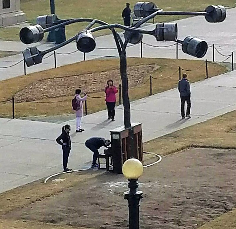 CivicCenterPark's tweet photo. Does the #TreeofTransformation have you stumped? 
The engineering wonder by #Denver artists Ryan Elmendorf &amp; Nick Geurts is now in @CivicCenterPark, but how DOES it work? Click the link to find out. . . 
 https://t.co/oErhSnngzA https://t.co/O44ltqLnLz