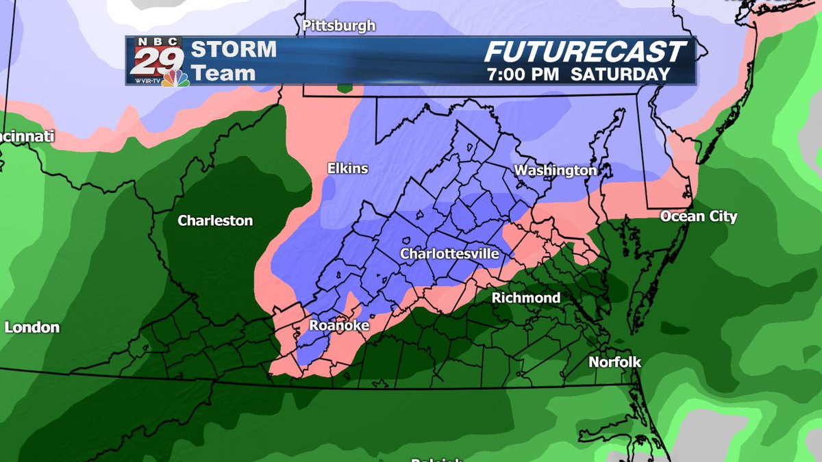 JoshFitzWx's tweet image. After a spring-like Thursday, some wintry precipitation Saturday evening possible. #winter #weather #SpringToWinter