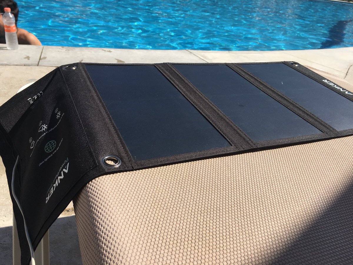 Using solar energy while on vacation!