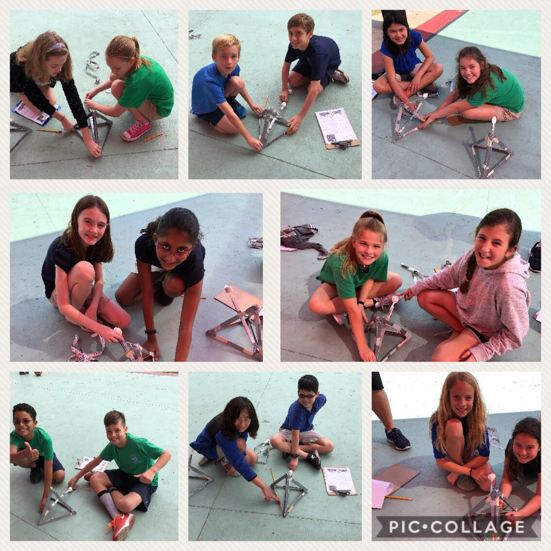 HCPSBevis's tweet photo. 5th grade engineers create catapults for launching marshmallows. Science = energy and Newton’s laws. Math = metric measurement and averaging. #hcpsarea5 #STEM https://t.co/FPgUp7OrJG