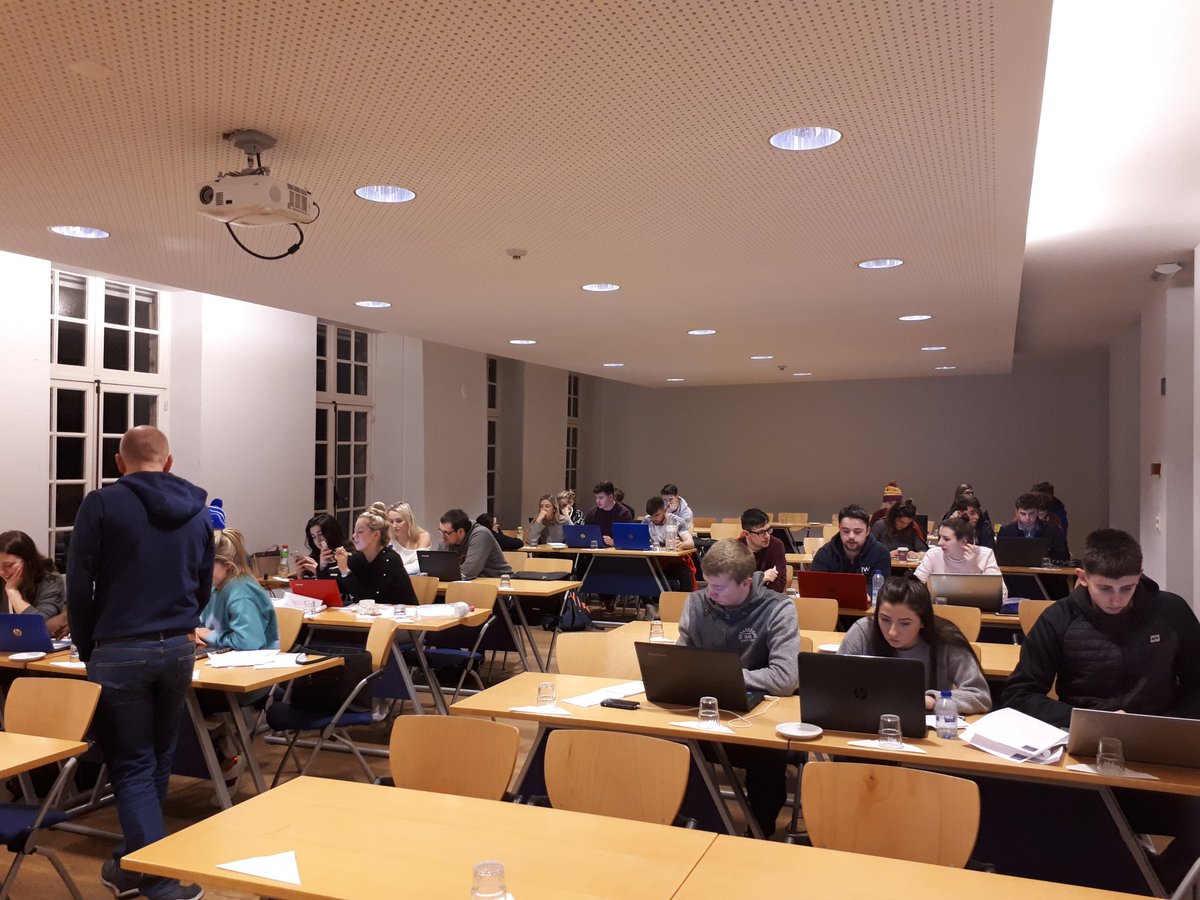 Late in the evening and International Business students working hard, ahead of their presentations in the morning @LeuvenIrelandEU @CIT_ie @CIT_FBH #burningthemidnightoil
