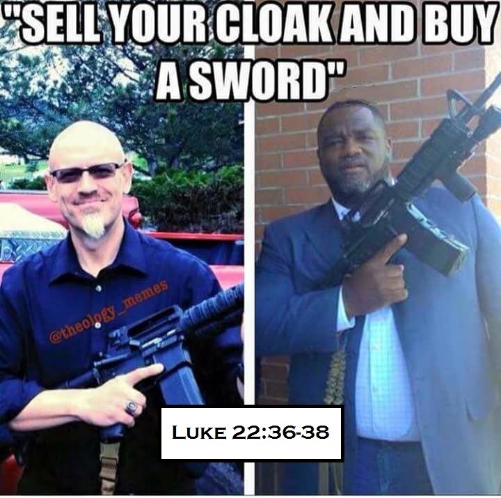 DarleneHBrook's tweet photo. @NahBabyNah @gdhanson @jstines3 @DrSueDVM @Isa4031AMP @ChuckNASCAR @lenlucas46 @TEN4Texas @2ANow @ShotsRangOut #GunReformNow
And let the one who has no sword sell his cloak and buy one...
And they said, “Look, Lord, here are two swords.” And he said to them, “It is enough.”
✝️Luke 22:36-38👑
#2A #GunRights #PackingPastors #2ADefenders #BecauseEvilExists #GunSense #UntilAllIsMadeNew https://t.co/irrQz4TvCG