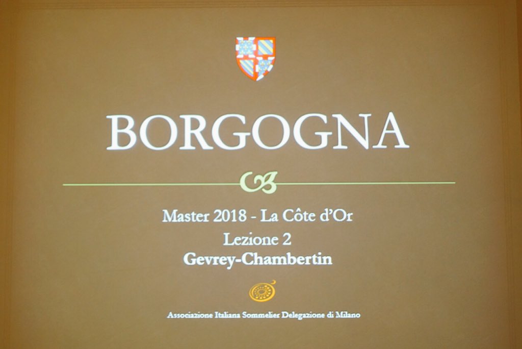 Master #Borgogna di #ArmandoCastagno <a href="/AISMilano/">AIS Milano</a> seconda lezione: #Gevrey-Chambertin 🍷