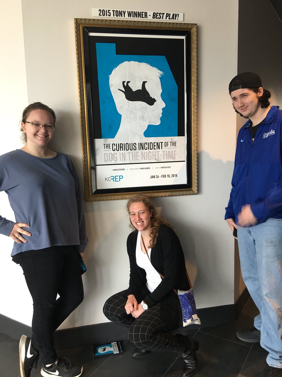 denegaard's tweet photo. We attended “Curious Incident...” at the KC Rep., a play about autism, & met with cast afterwards for Q&A session #PathEd2 https://t.co/9mmY1l507U