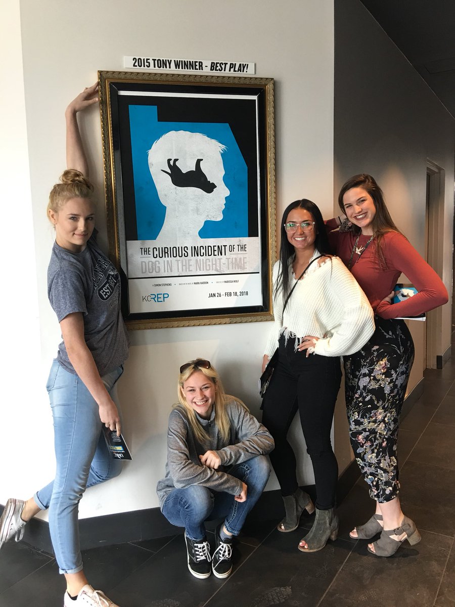 denegaard's tweet photo. We attended “Curious Incident...” at the KC Rep., a play about autism, & met with cast afterwards for Q&A session #PathEd2 https://t.co/9mmY1l507U