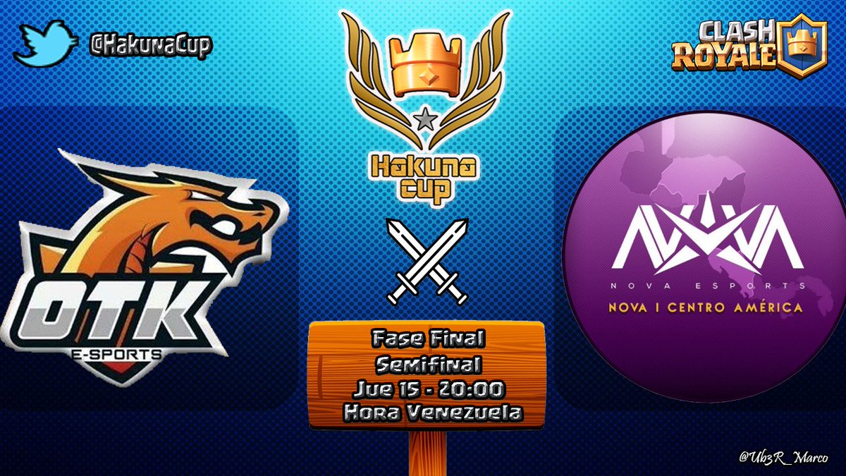 Hoy tenemos ¡Semifinales!

@OTKeSportsGR 🆚 @nova_caoficial 

🗓️15/02
⏰20:00🇻🇪

Podrás disfrutarlo en vivo a través del canal de 📺@ClashConFernes