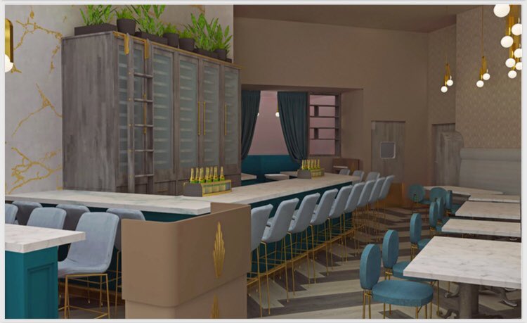 FizzInSac's tweet photo. We’re poppin’ with excitement about today’s #Fizz announcement! Wondering what Fizz will look like inside? Check out an artist’s rendering of our bar area! #FizzInSac #Sacramento #DOCO #Champagne https://t.co/T5qBPXSS8Y