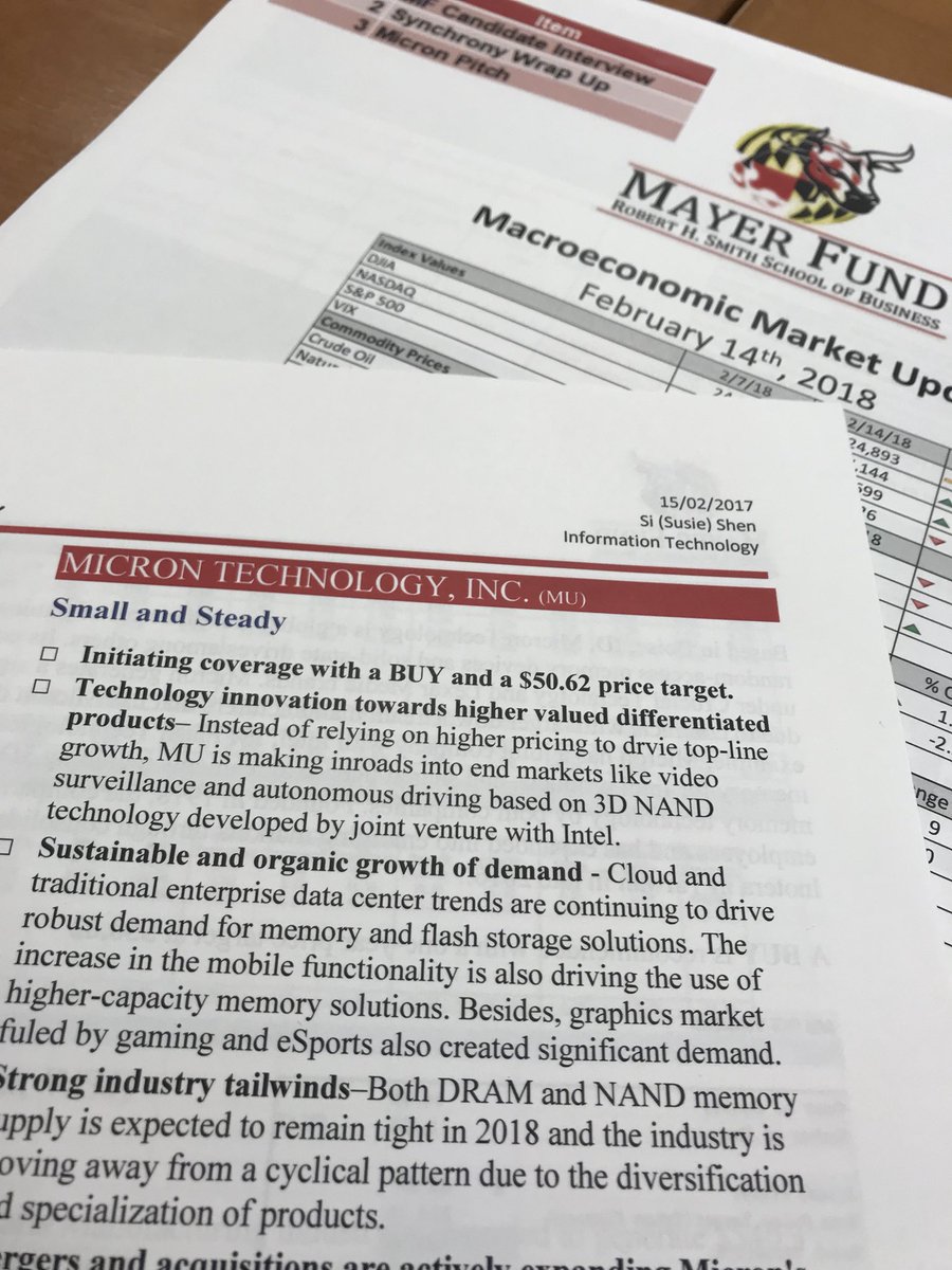 Mayer_Fund's tweet photo. About to hear from our Tech analyst Susie Shen. #mayerfund #growingalpha #micron https://t.co/2F1BGHcJQM