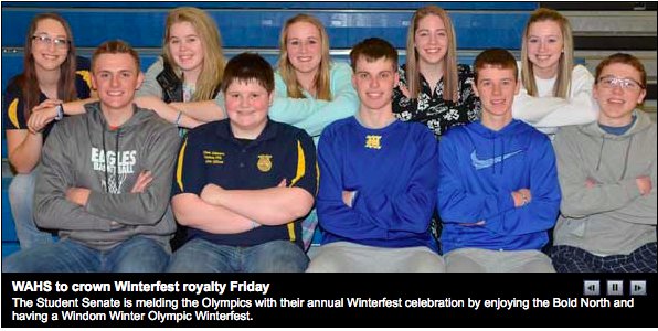 danegnielsen's tweet photo. Congratulations to the @WindomEagle Winterfest Candidates. #Winterfest #ExploreMN #BleedBlue #Smile #Laugh #SoarEagleSoar #WindomMN https://t.co/5cQRL80n0C