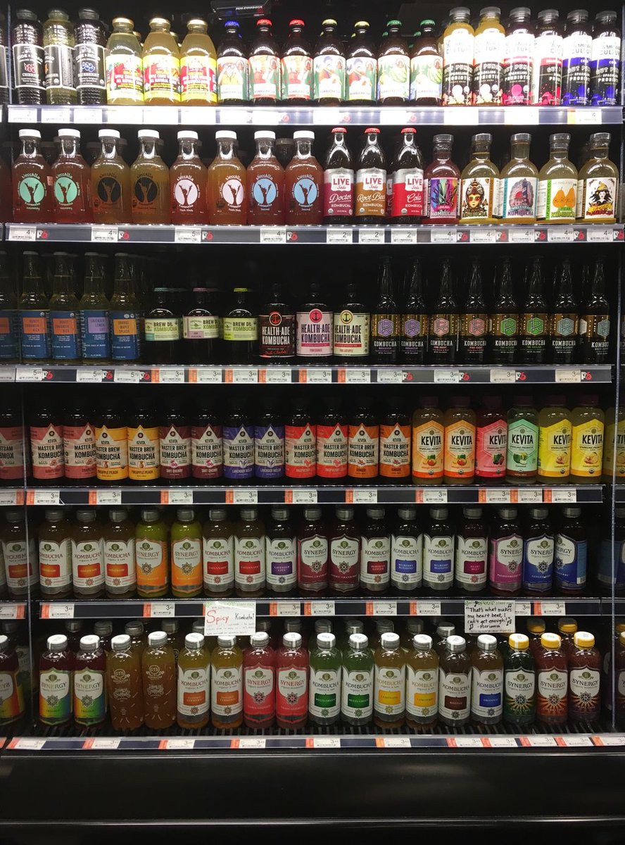 sewardcoop's tweet photo. Catch me at the ‘buch cooler stocking out my favorite grocery products! I’d love to give you a recommendation based on all your hopes and dreams 💞, Mari (Friendship Grocery) #kombucha #FriendshipStore https://t.co/sKH9X3Nl7a