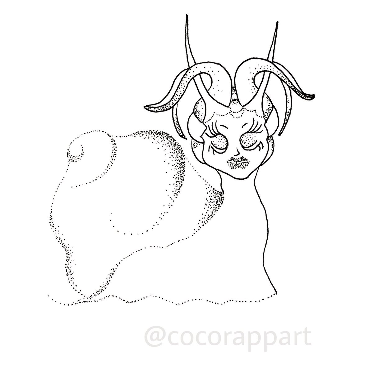 CocoRapp's tweet image. Here’s a funky snail 🐌 this illustration is trailing just as slow as it took to make it