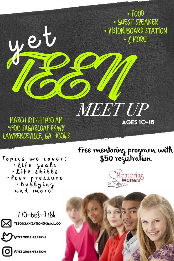 yetmentoring's tweet photo. Make sure you register for our next meet up! https://t.co/GvD8JNKDxx