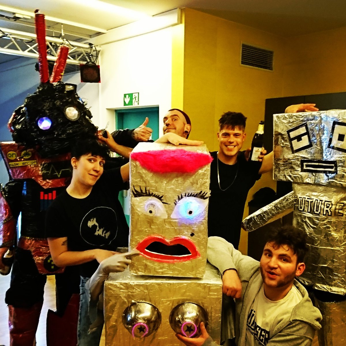 ursus_band's tweet photo. And this is our happy family. With Sputnik Booster and some future posers. We love that guys from bavaria that much. #ursuspunk https://t.co/NJE8PGTlTC