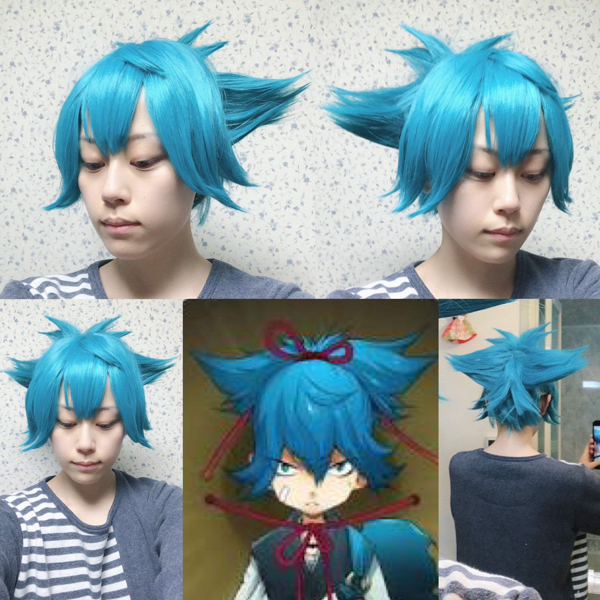 Lani Ku Honua 本日のウィッグセット 刀剣乱舞 小夜左文字 ポニーテールの場合 セット大体はミディアム ウィッグにバンスを使ったセットをと勧めしています 罒 ウィッグセット キャラウィッグ 刀剣乱舞レイヤーさんと繋がりたい T