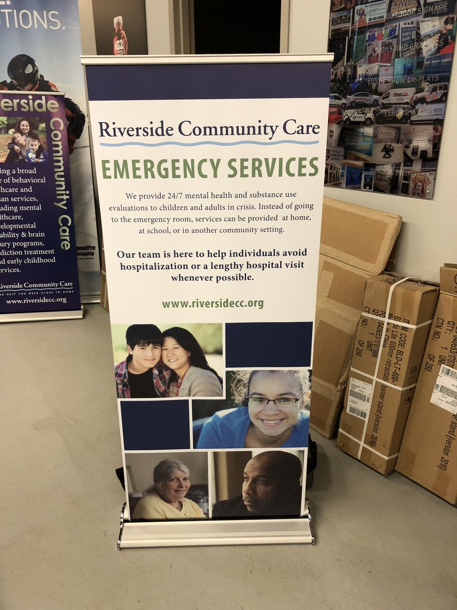 SpeedproBoston's tweet image. Riverside Community Care was in need of an updated banner for their Emergency Services department. We printed and installed this banner done with premium decolit banner material into their existing custom height BladeLite 600 stand.