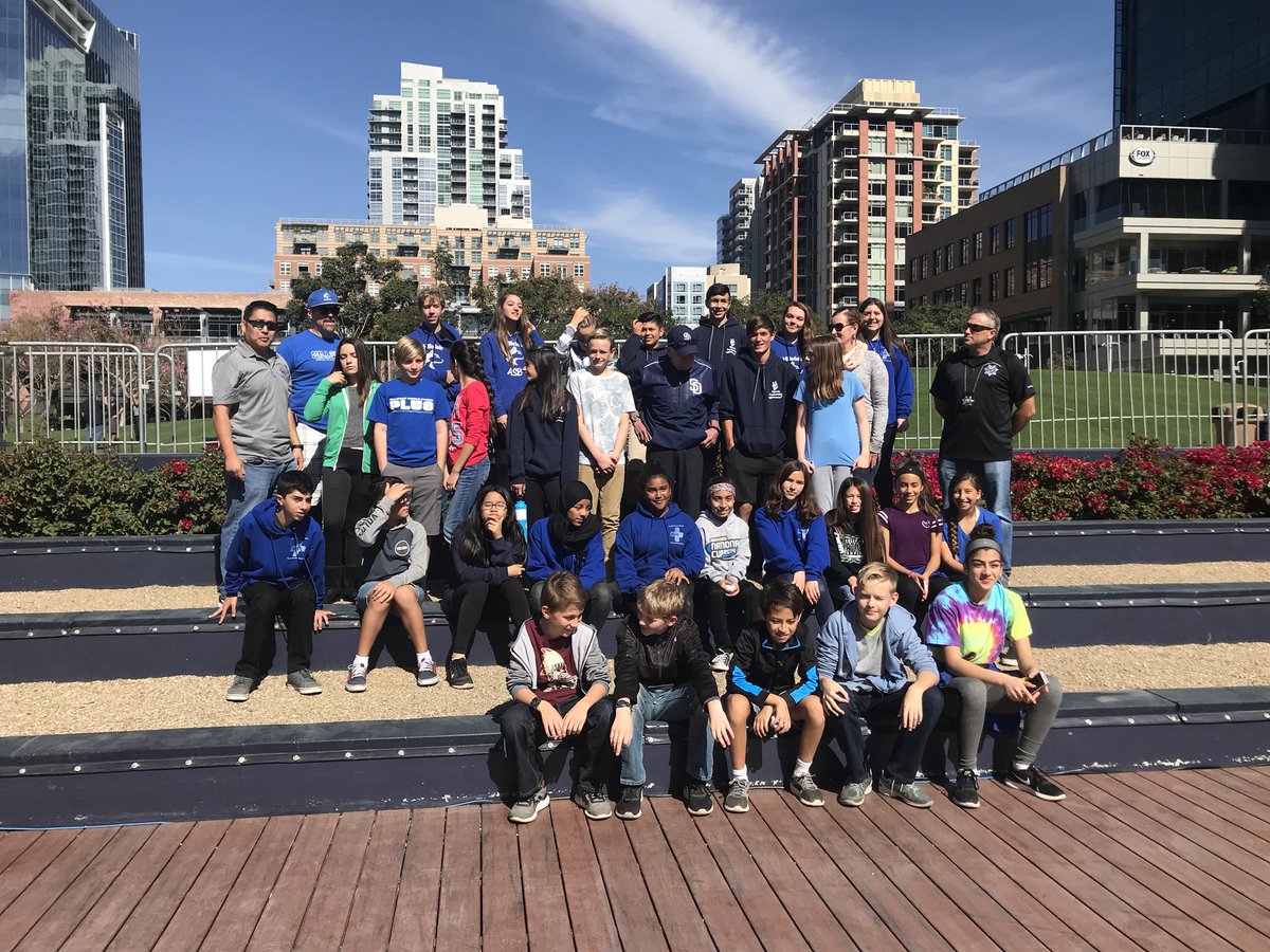 7th grade leaders from ASB, PLUS+, Sports Leadership and SAW attend a leadership camp at Petco Park sponsored by the San Diego Sheriff's Association and the Hall of Champions. Padres All-Star, Randy Jones, was the guest speaker.
<a href="/CajonValleyUSD/">CajonValleyUSD</a>