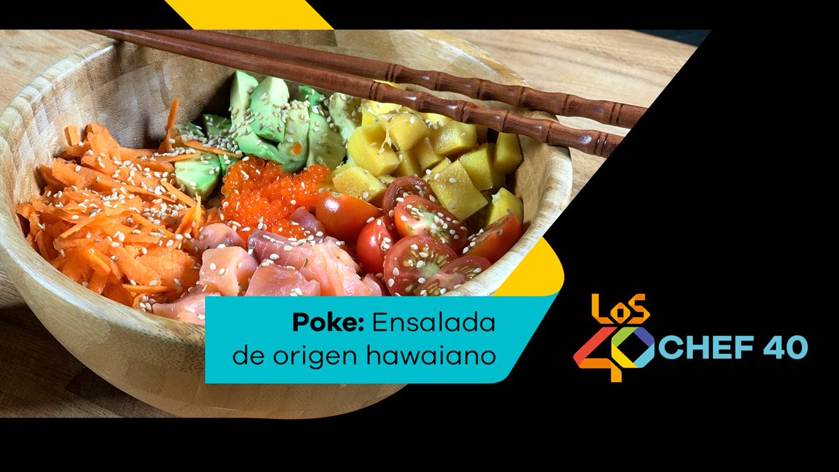 LoMas_40's tweet photo. Aprende en 1 minutito a preparar este Poke de Salmón con #Chef40 @PabloDeTorresFM 👨🍳▶️👉https://t.co/UaSPKBXTcZ https://t.co/s9UvVr7OwF