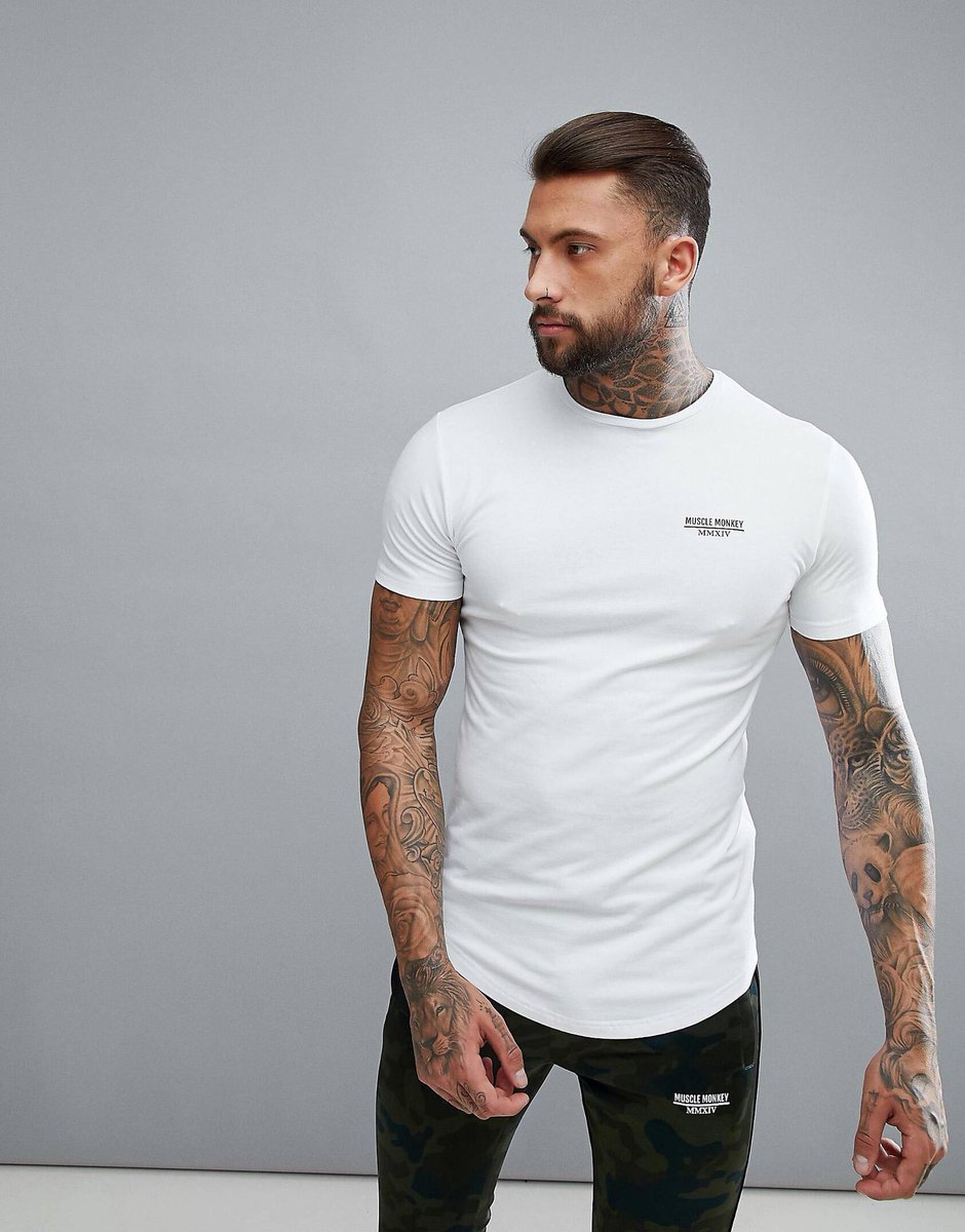 MuscleMonkey's tweet image. A plain white tee is an essential for every guys wardrobe. We made sure ours has the very best fit too. Wear it on its own or as part of an outfit! musclemonkey.co.uk #MuscleMonkey