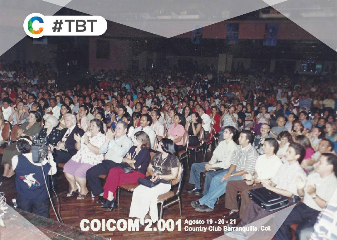 CIDEC93's tweet photo. #TBT ¡Qué gran evento! Para el 2001, Cidec realizó la versión Colombia del Congreso Internacional de Comunicación; un evento que contó con la asistencia de 5.000 personas y en el que participó el Hermano Pablo, uno de los líderes evangelizadores más reconocidos en América Latina. https://t.co/DN2pfn53QU