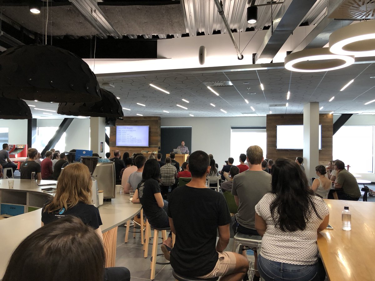 roddrury's tweet photo. Packed house @xero to hear @shanselman on all things .Net https://t.co/3V4sv19bIT