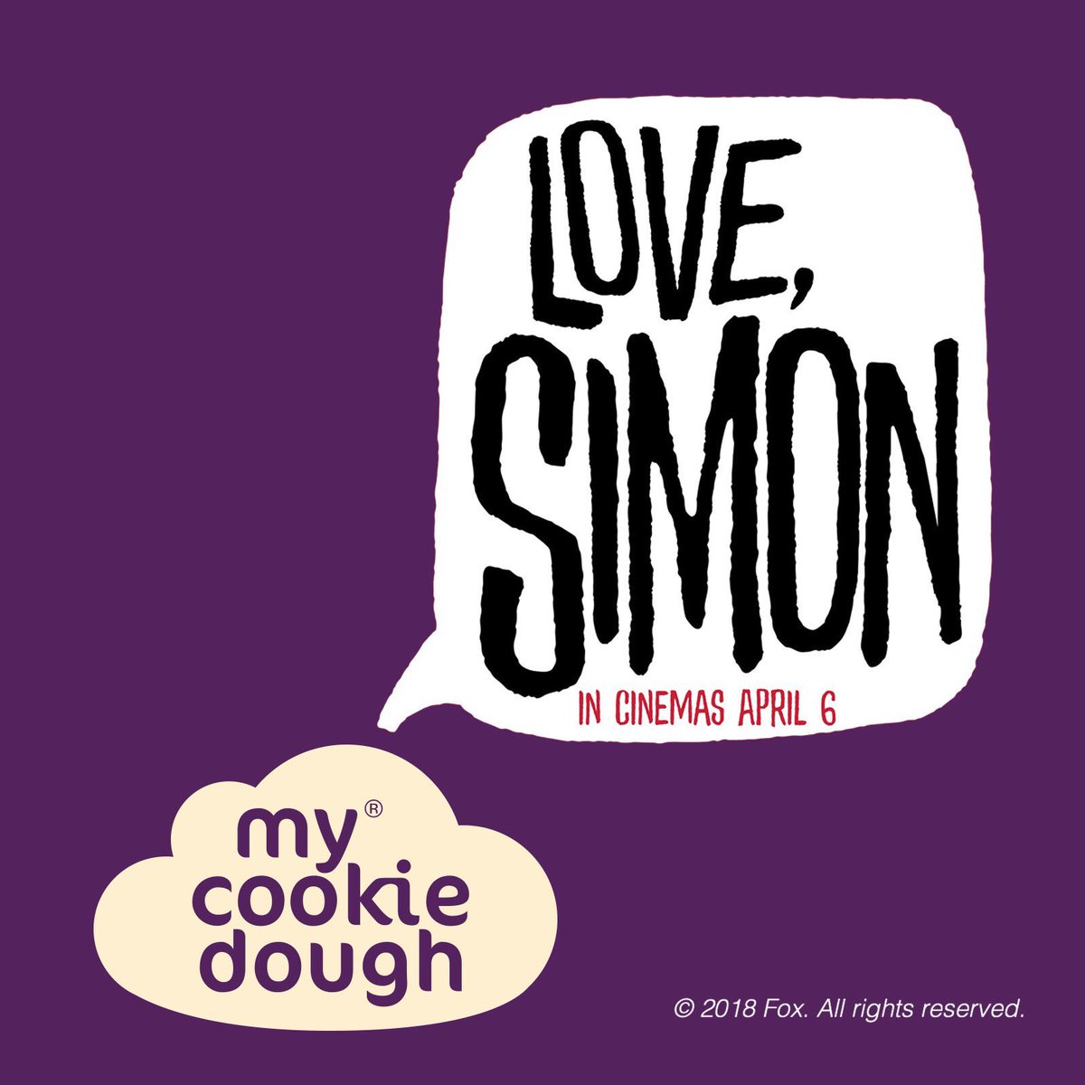 mycookiedough's tweet photo. We’re partnering up with @20thcenturyfox and their new movie #LoveSimon, watch the trailer (https://t.co/0JHRPYpZKf) and keep watching for some great giveaways and competitions coming!! https://t.co/vkf5Ih25BN