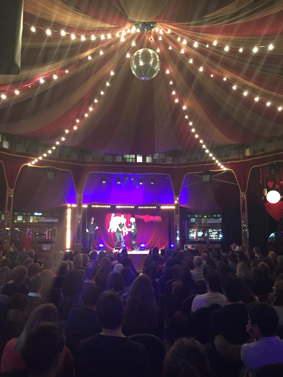 StrasMonAmour's tweet photo. L’amour, c’est pas de l’#impro ! Ce soir, #LesImprovisateurs emmènent le café des amours dans une aventure où tout est possible 😏 #StrasbourgMonAmour https://t.co/meQWP4fvU5
