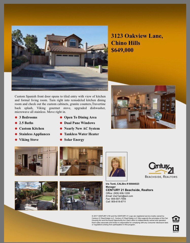 Open House Saturday and Sunday 2/17 and 2/18/18 from 1 to 4 PM  #Chinohills#inlandempire#remodeledkitchen