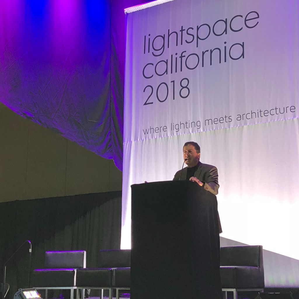 LightspaceCA's tweet photo. Frank Nuovo of Design Studio Nuovo discusses interactive lighting, immersive lighting, bioluminescence, and more at #lightspaceCA #SILUSA https://t.co/cr1htXnHBf