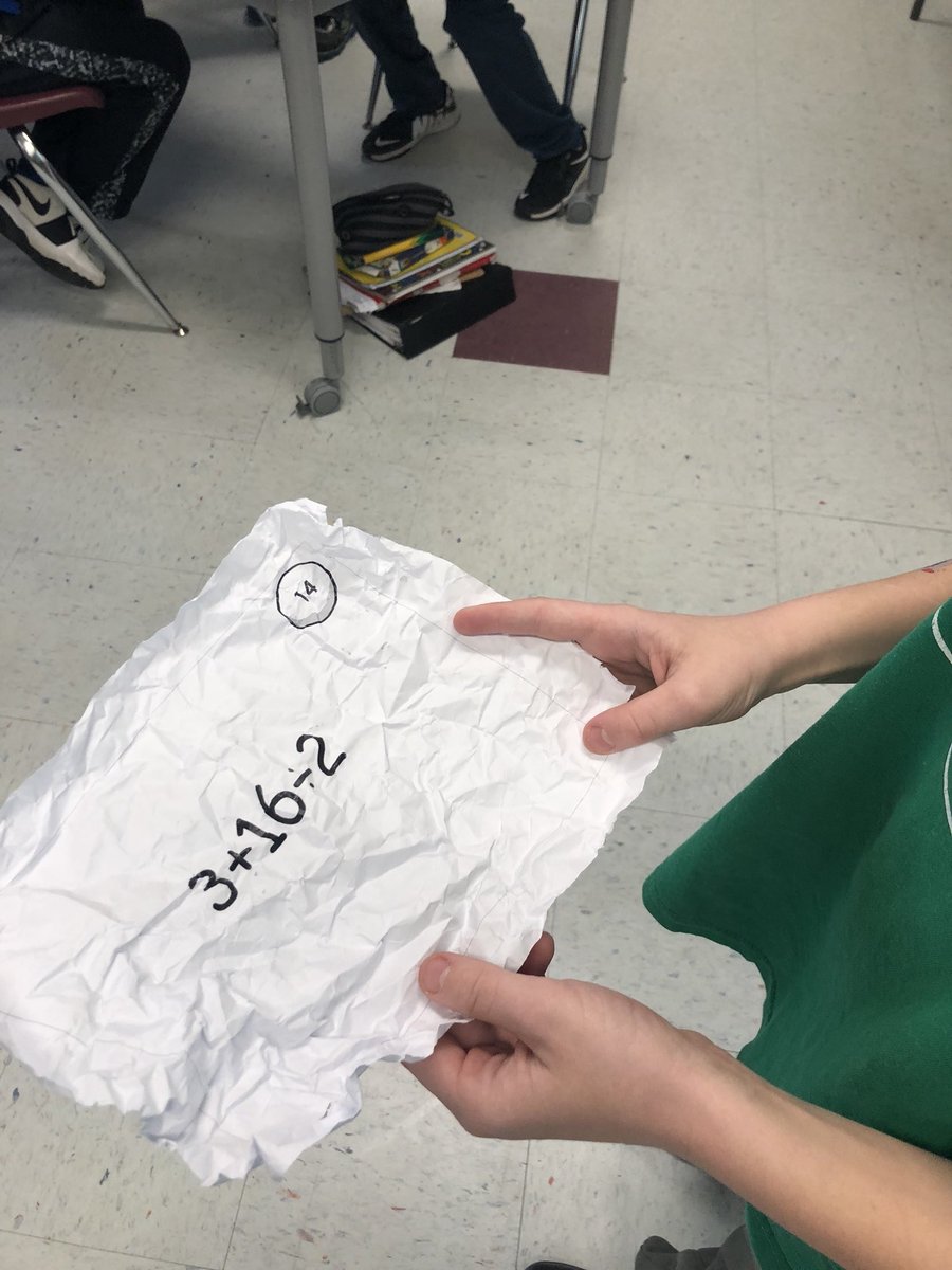 angelapyrtle's tweet photo. Monday’s hook: “ I hope it snows tonight. I want a snowball fight.” Tuesday: “I’m glad it cooled down last night. I found a few snowballs. “ Students loved the paper “snowball” fight. I’m not so sure how they felt about the math problems on the snowballs. 😊 @WSESSmithfield #tlap https://t.co/gzQNcQcEcR