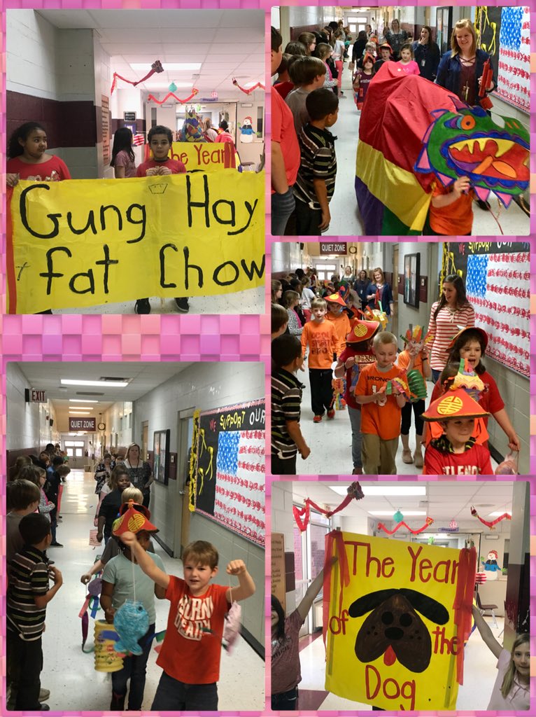 EastWebsterElem's tweet photo. Second graders ended their unit on multiculturalism by celebrating with a Chinese New Year’s parade! #ChineseNewYear #2ndgraders https://t.co/VxdVeMnblG