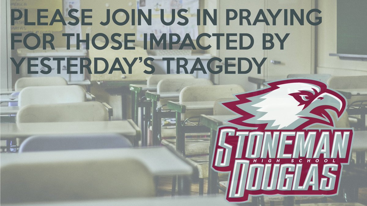 Our hearts are broken for the individuals impacted by the shooting yesterday. Please commit to pray for them as they are mourning friends, students, siblings, sons and daughters.