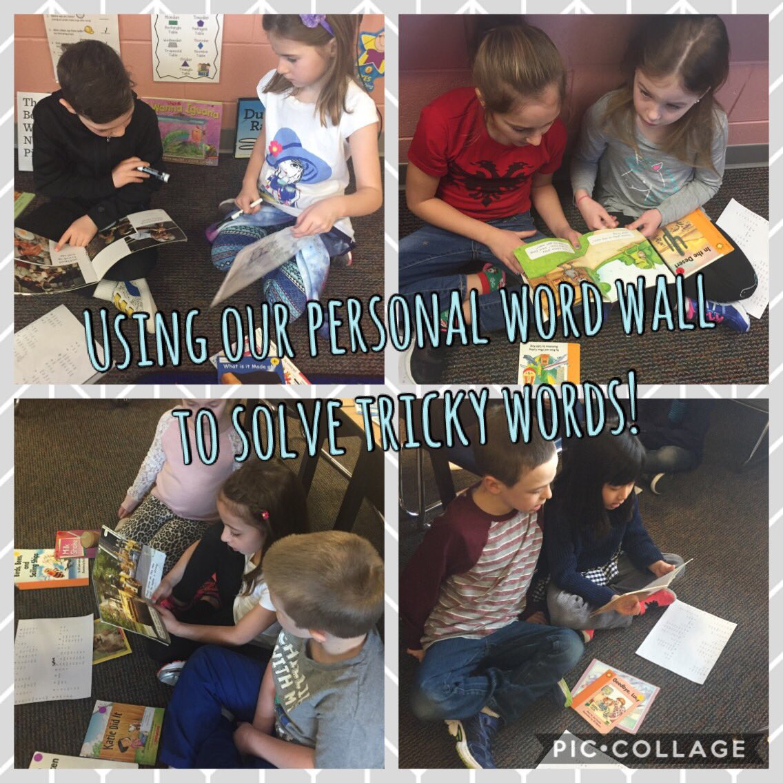 room7dk's tweet photo. Reading partners practice using words they already know to solve new words! https://t.co/e1VkUwJ01p